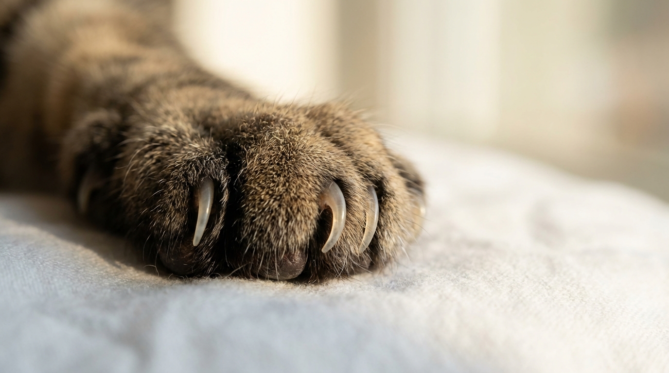 猫の巻き爪イラスト