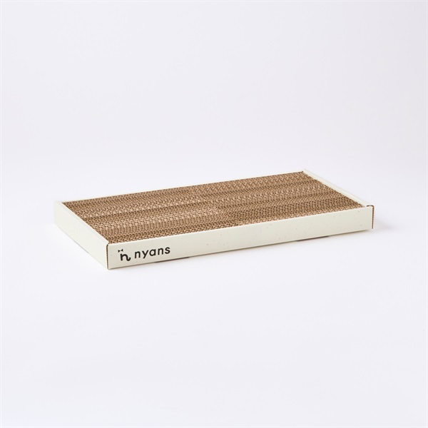 研ぎカスが出ないnyansの爪とぎ【ケース入り爪とぎ】(nyansの爪とぎ　箱型　ホワイト)