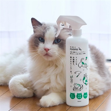 nyansの消臭除菌クリーニングスプレー　トイレもお部屋も猫まわりこれ一本！